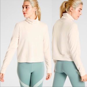 Athleta Cropper Funnel Neck in Nirvana